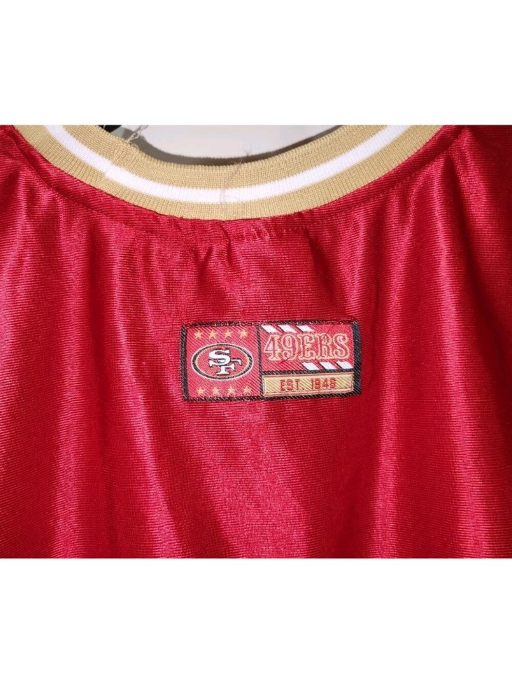 nfl ultra game SAN FRANCISCO 49ERS womens LARGE crop top jersey style - Picture 5 of 10